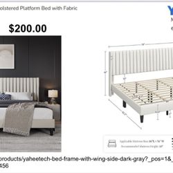 King bed frame (Brand New In Box) 