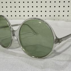 Genuine Vintage 1960s Sunglasses Green Lens Frames Made in France. 