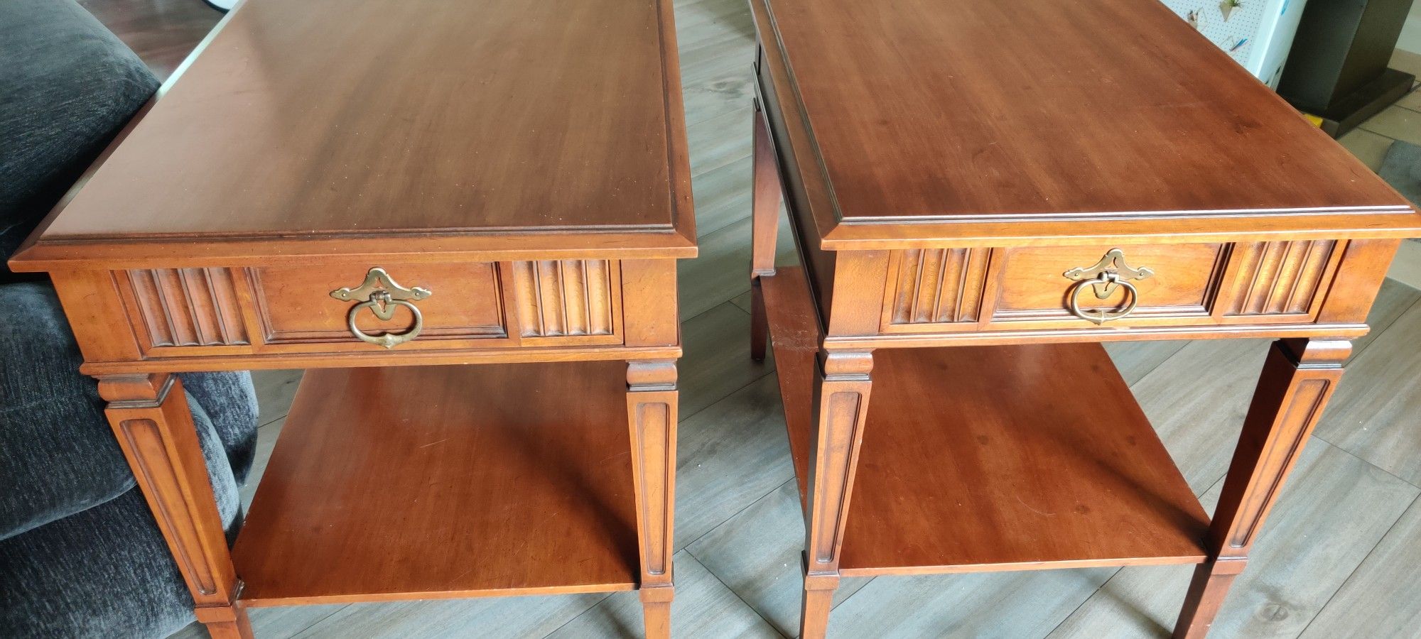 Pair of Mid-century Drexel Heritage Vintage Side / End Tables