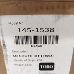 Toro 22inch Recycler Mower Rear Disharge Chute