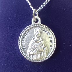Patron Saint Of Pets And The Environment.  St Francis Necklace