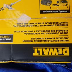 Dewalt Brushless Folding String Trimmer and Axial Blower Combo Kit 
