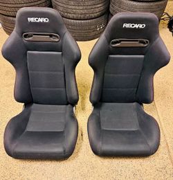 Recaro Black Seat Pair Reps