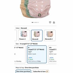 Washable Female Dog Diapers - Premium Reusable Diapers for Doggie in Heat - Highly Absorbent Dog Diapers Female for Pet Incontinence with Adjustable S
