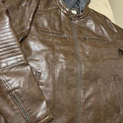 $160! Levi Leather Jacket XXL