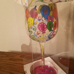 New Birthday Wine Glass
