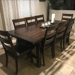 9 piece dining table (bought from costco)