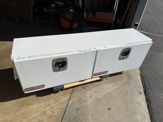 Weather Guard 265-3-02 Super-Side Truck Tool Box 64" White Steel Hi-Side
