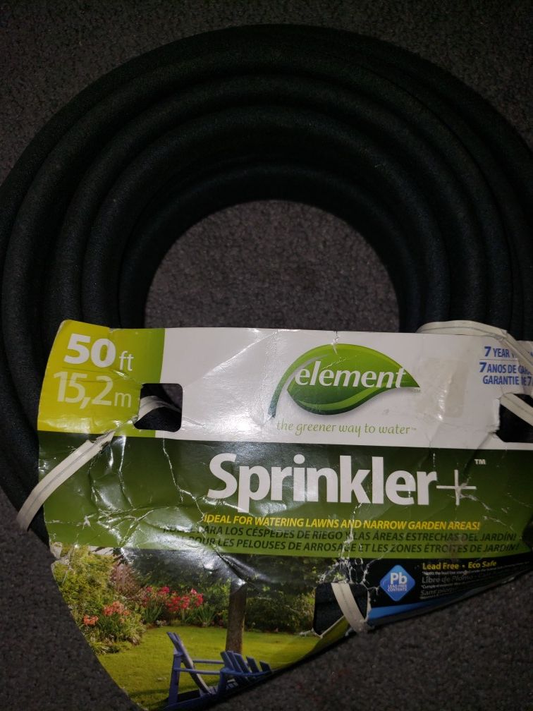 Garden hose (used for sprinkler type watering)