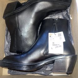 Zara Black Leather Boots