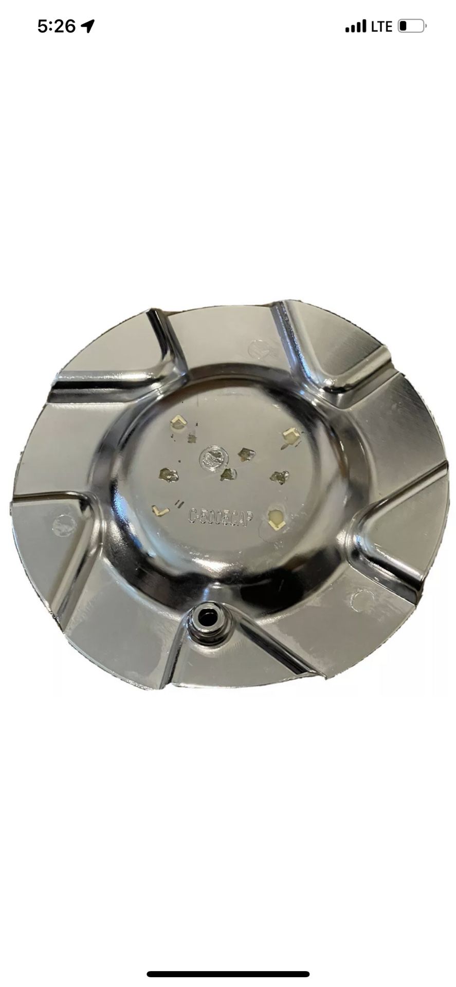 PACER C-5005CAP Chrome Wheel Center Cap Bolt On Custom Rim Hubcap Lug Cover Used