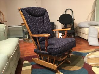 Wood Glider Rocking Chair