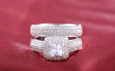 Sterling Silver wedding set