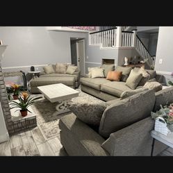 4 Piece Living Room Sofa Set