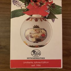 Hutschenreuther Christmas Ornament Boxed + Certificate 1996 Top Condition