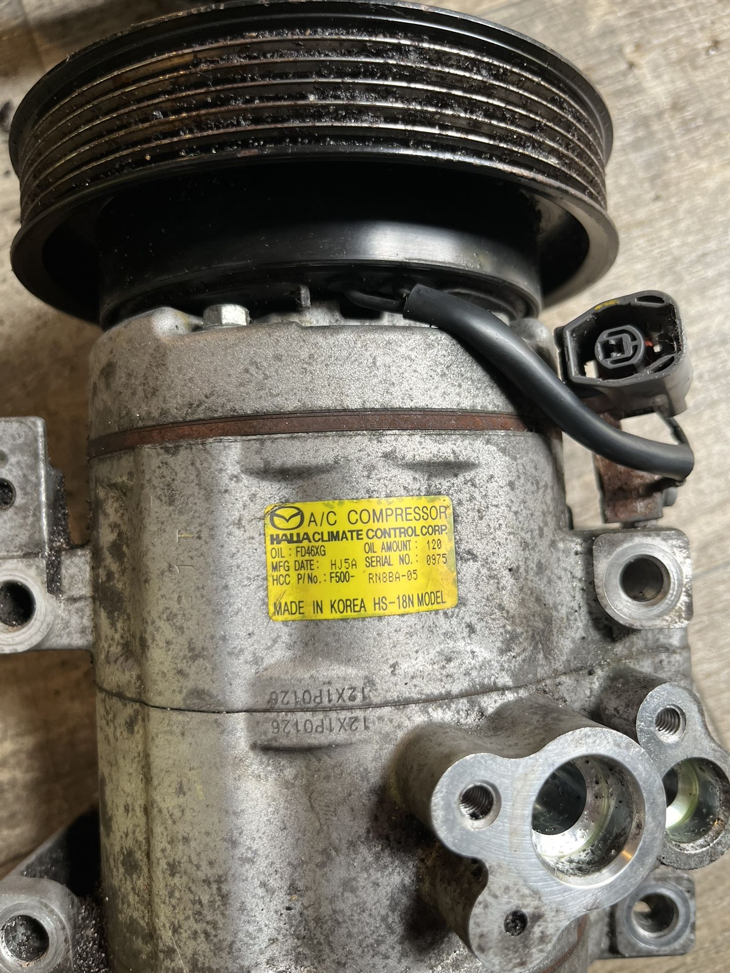 2012-2015 Mazda 5 AC Compressor