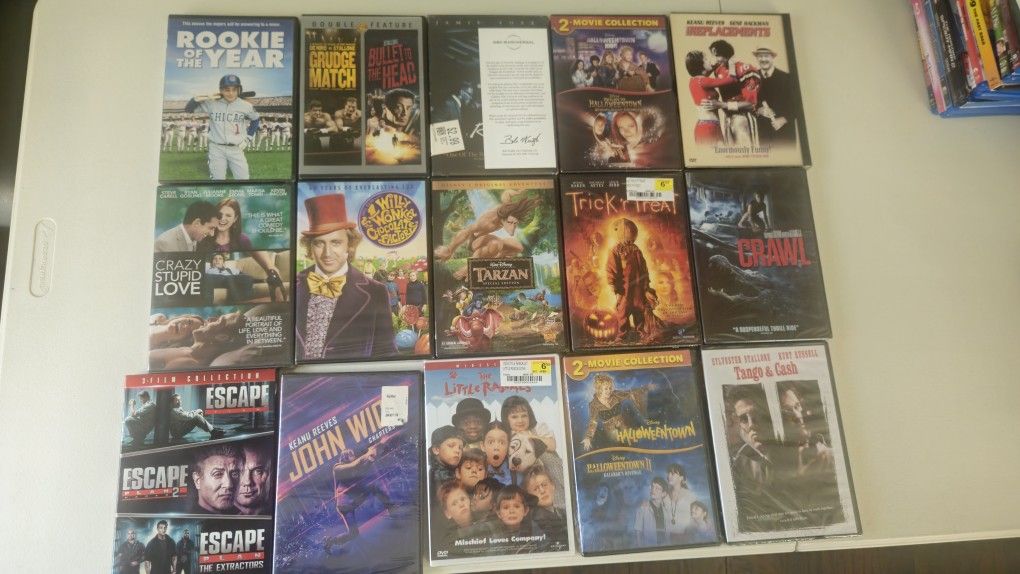 (15) New Never Opened DVD MOVIES