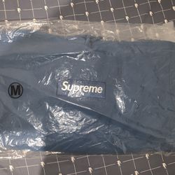 Supreme Box Logo Hooded Sweatshirt Blue (FW23) Size Medium 