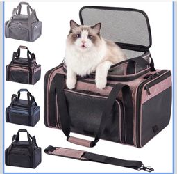 Soft Sided, Expandable Pet Carrier for Medium Small Pets