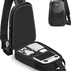 BRAND NEW: DJI Mini 4 Pro Case, Waterproof Hard Carrying Case Portable Travel Drone Sling Bag Backpack