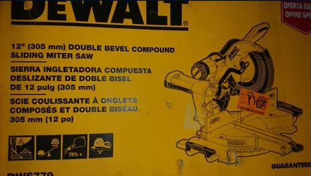 Dewalt DWS779

12 In. Double-Bevel Sliding Compound Miter Saw

