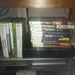 Xbox 360 With 20 Games And Controller 