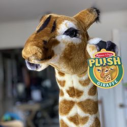 Melissa & Doug Giant Giraffe - Lifelike Stuffed Animal (over 4 feet tall)