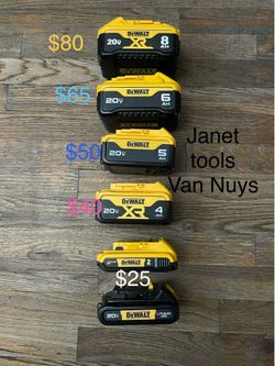 Dewalt batteries 20v. Each have different prices