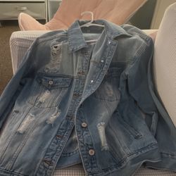 Distressed Jean Jacket 