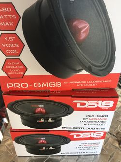 Ds18 Speaker 6.5” each NO PAIR