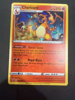 Pokemon, Charizard - 25/185 (Cracked Ice Holo) - Deck Exclusives