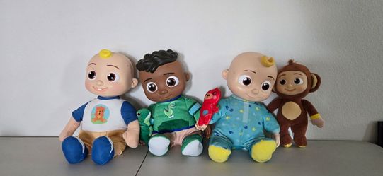 CoComelon Musical JJ, Cody, Sleep JJ & Monkey Plush Toy Lot - Interactive Set