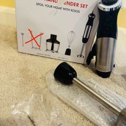 KOIOS 5-in-1 Hand Blender Set - New Unused - One Missing