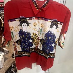 Vintage Gisha Japanese Collar Shirt 