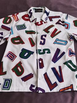 Louis Vuitton x NBA Basketball Letters Overshirt Beige Men's - FW21 - US