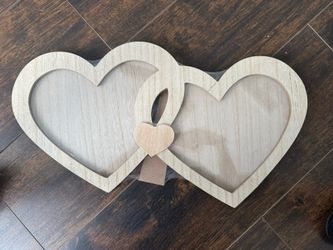 Wood Heart Photo Frame