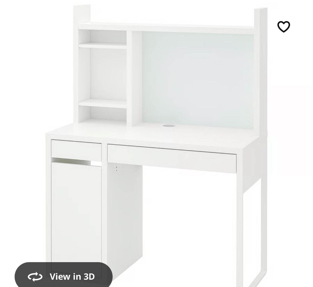 IKEA micke Desk With Hutch 