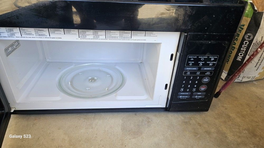 Over the range microwave