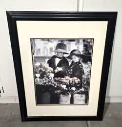 Kim Anderson Flower Shopping Print 16" x 20" Framed to 32" x 26"