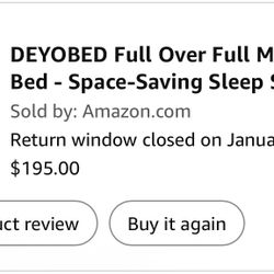 Full Over Full Floor Bunk Bed