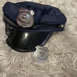 Police Officer Hat, And Badge