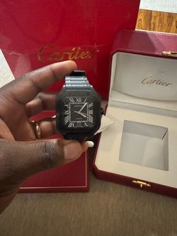 Cartier Santos Automatic Watch Black PVD