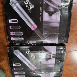  5-in-1 Volumizing Hair Styler - Blow Dryer Brush with Detachable Head for Straightening, Curling, Drying, Combing & Styling