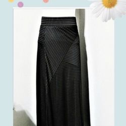 Joe B by Joe Benbasset maxi stretchy striped skirt size S elastic waistband