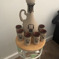 Decanter With 6 Glasses