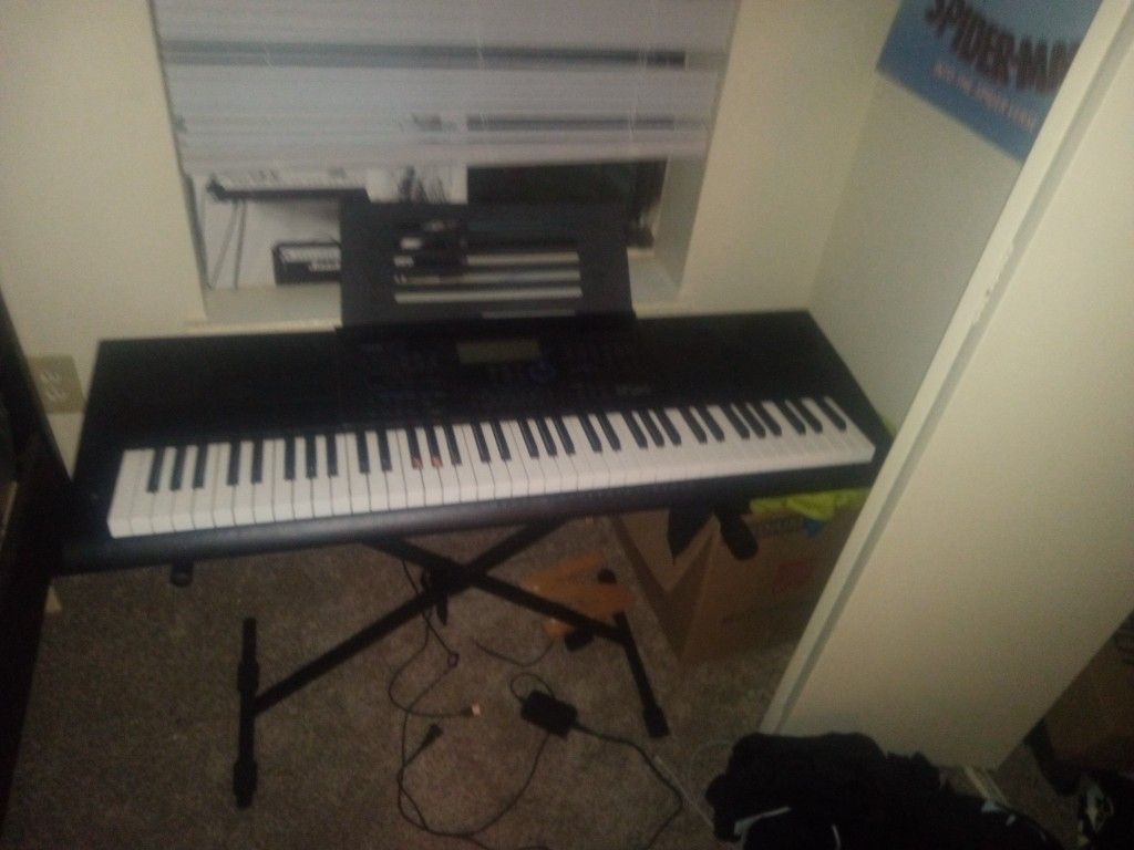Casio Keyboard Including Stand