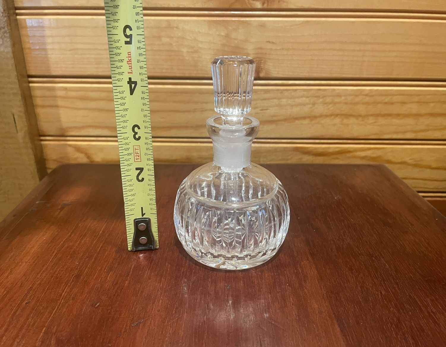 Vintage Glass Waterford Perfume Bottle