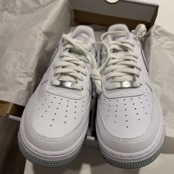 Nike Air Force 1 White Wolf Grey Size 9.5