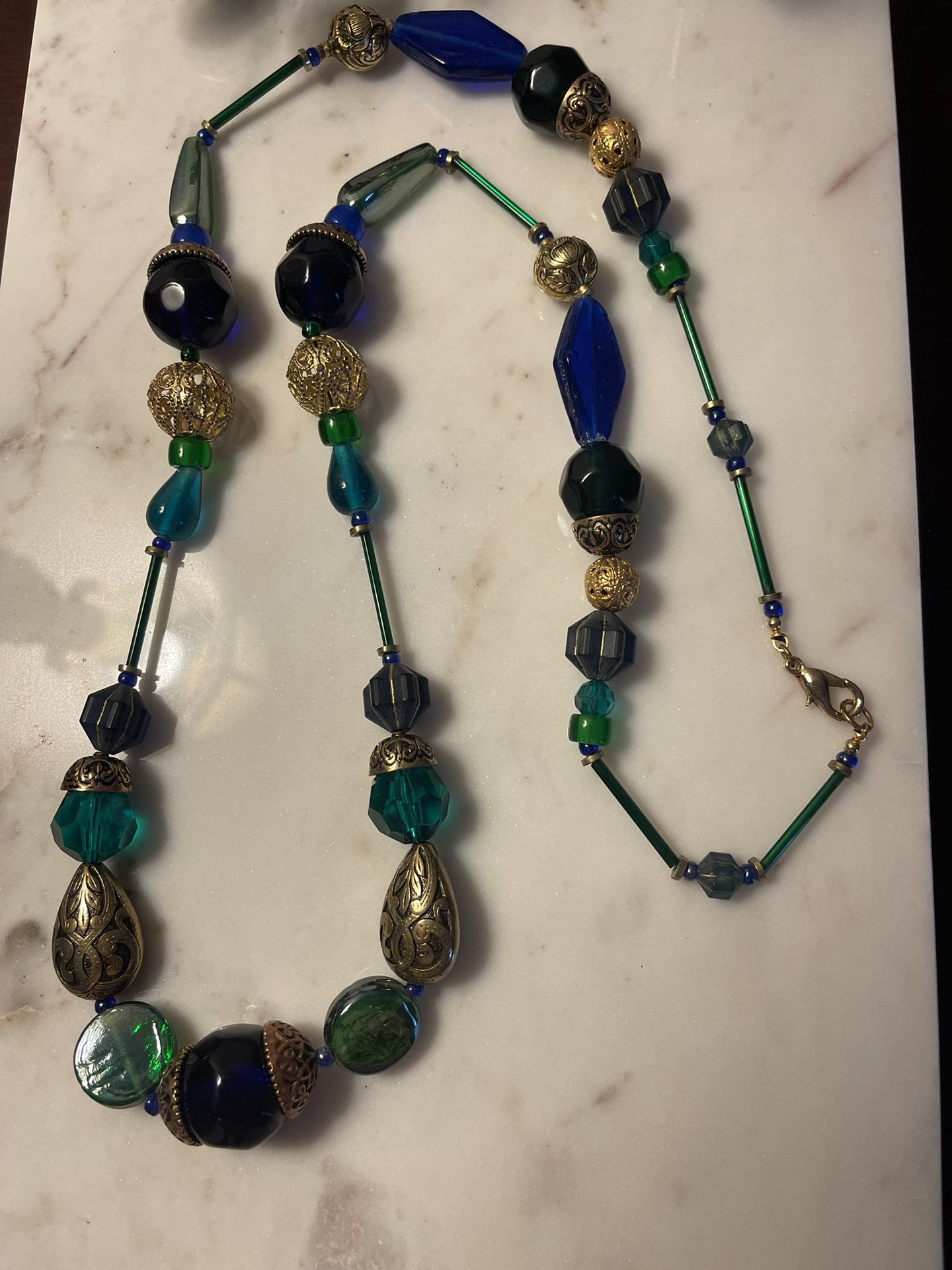Vintage Glass Bead High End Necklace