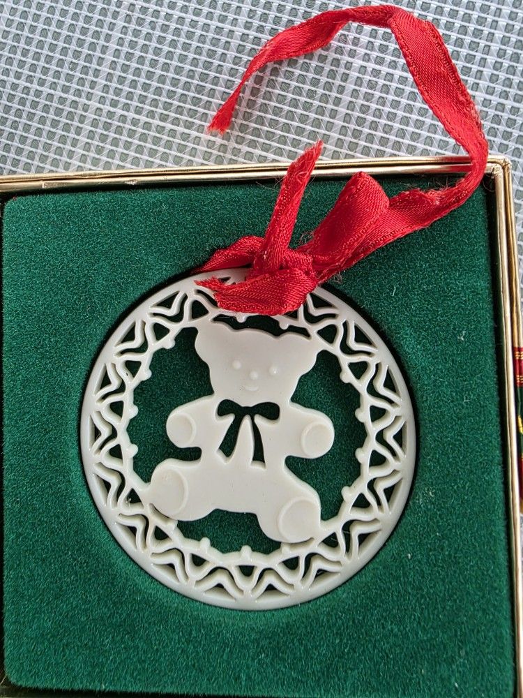 Lenox 1985 Teddy Bear Ornament